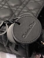 Dior Lady Dior Mini Chain Bag Replica in Black - Image 4