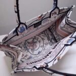 Dior Medium Book Tote Bag Fake in Multicolor Rosa Mutabilis Embroidery - Image 7