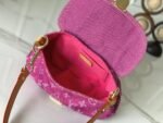 Louis Vuitton Pink Monogram Denim Pleaty - Image 5