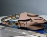 Dior Saddle Bag Fake in Blush Grained Calfskin - Image 9