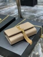 KATE SMALL CHAIN BAG IN GRAIN DE POUDRE EMBOSSED LEATHER - Image 5