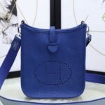 Blue Electric Evelyne II TPM Bag Fake Hermes Small Shoulder Bag