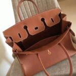 Gold-Tone Replica Hermes Birkin 35CM Designer-Inspired Tote - Image 4