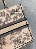 Dior Large Book Tote Bag Fake in Powder Pink Jardin Botanique Embroidery - Image 3