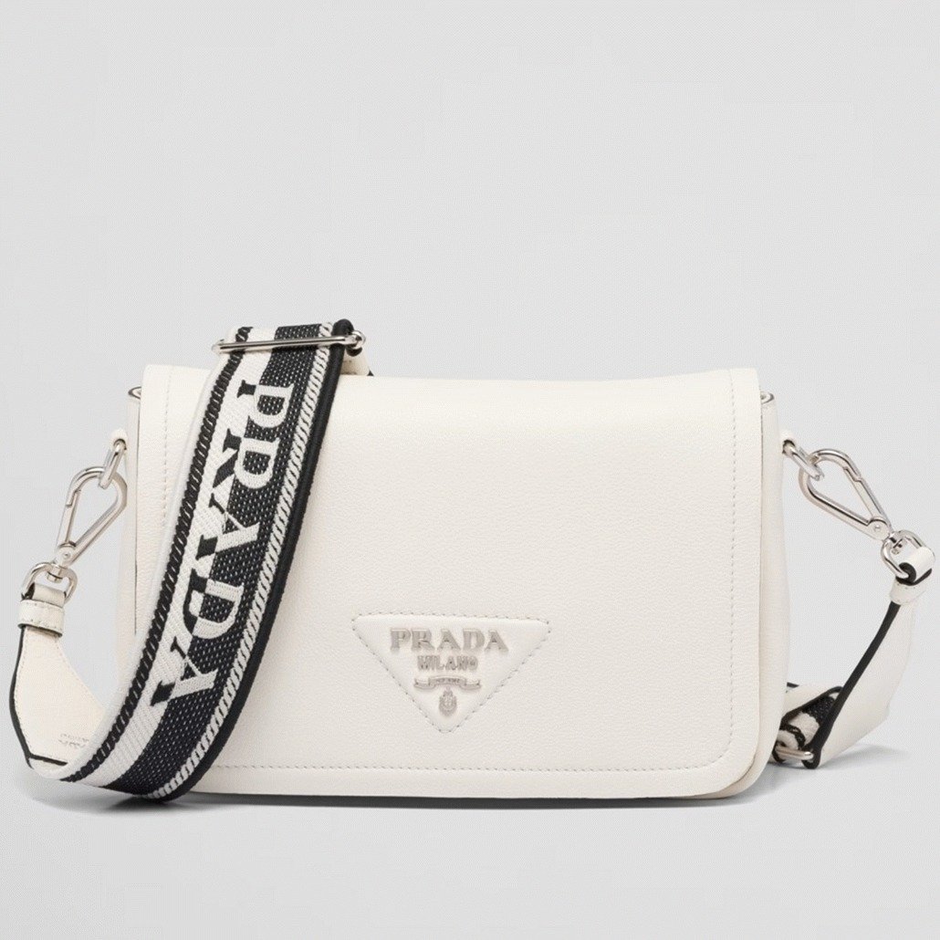 59826FC3-2F0B-77A9-9A03-C53540E0337A.jpg Prada Flap Shoulder Bag Fake in Cornflower - Image 1