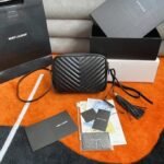 Replica Saint Laurent Lou Camera Bag Black - Image 5