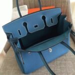 Blue Jean Replica Luxury Hermes Birkin 35cm Tote - Image 7