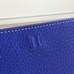 Blue Electric Top Replica Hermes Wallet Azap Zipped - Image 6