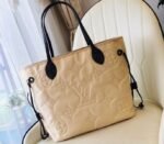 Louis Vuitton Econyl Regenerated Nylon Neverfull MM Tote In Cream - Image 4