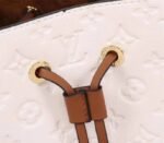 Louis Vuitton Monogram Empreinte NeoNoe MM Bag In Cream - Image 6