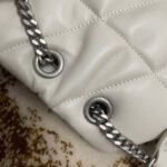 Replica Saint Laurent Puffer Small Chain Bag Ivory Lambskin - Image 11