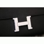 Black fake designer Hermes Constance wallet - Image 4