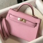 Hermes Kelly Mini II Bag Fake in Mauve Sylvestre