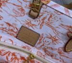 Louis Vuitton LV By The Pool Monogram Tiles Canvas Onthego MM Tote In Coral - Image 7