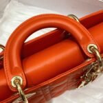 Dior Lady D-Joy Medium Bag Replica in Orange - Image 9