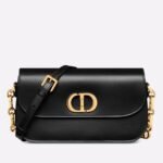 Dior 30 Montaigne Avenue Bag Knockoff in Black Box Calfskin