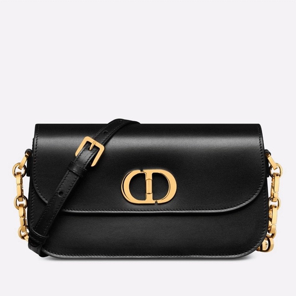 5BB6DA74-94BB-C52A-7D74-3E16D1E0DFCC.jpg Dior 30 Montaigne Avenue Bag Knockoff in Black Box Calfskin - Image 1