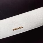 White Prada Double Medium Tote Bag Knockoff - Image 5