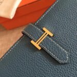 Blue Jean Clemence Knockoff Hermes Bearn Wallet - Image 8
