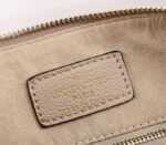 Louis Vuitton Bicolor Monogram Empreinte Leather Speedy Bandouliere 25 Handbag In Tourterelle Gray And Cream - Image 6