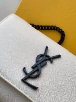 KATE SMALL CHAIN BAG IN GRAIN DE POUDRE EMBOSSED LEATHER - Image 8