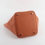 Orange knockoff Hermes Picotin Lock handbag - Image 4