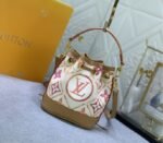 Louis Vuitton LV By The Pool Monogram Tiles Canvas Nano Noe Bag In Coral - Image 3