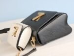 Louis Vuitton Epi Leather Twist MM And Twisty Bag In Black And White - Image 4