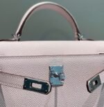 Hermes Kelly Mini II Bag Replica in Mauve Pale - Image 7