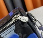 Louis Vuitton Monogram Eclipse Keepall Bandouliere 25 Travel Bag In Blue And Purple Sunrise - Image 8