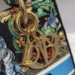 Dior Lady D-Lite Medium Bag Replica in Blue D-Constellation Embroidery - Image 5
