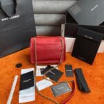 Fake Saint Laurent Niki Baby Chain Bag Red - Image 4