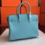 Blue Atoll Imitation Luxury Hermes Birkin 30cm Tote - Image 3