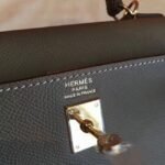 Etoupe Epsom Knockoff Hermes Kelly Sellier 28cm Elegant Classic Purse - Image 2