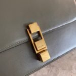 Fake Saint Laurent Le Carre Satchel Bag Olive - Image 9