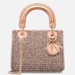 Dior Lady Dior Mini Chain Bag Replica in Square with Strass and Beads