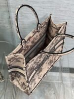 Dior Large Book Tote Bag Fake in Powder Pink Jardin Botanique Embroidery - Image 4