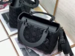 Dior Lady Dior Medium Bag Replica in Black - Image 9