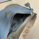 Prada Re-Edition Shoulder Bag Fake in Blue - Image 5