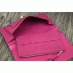 Purple knockoff designer Hermes Dogon combine wallet - Image 4