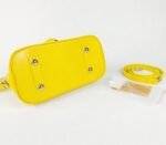 Louis Vuitton Epi Leather Alma BB Handbag In Cedrat Yellow With Jacquard Strap - Image 6