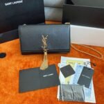 Saint Laurent Kate Medium Tassel Bag Black - Image 5