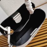 White Prada Medium Panier Bag Replica - Image 6