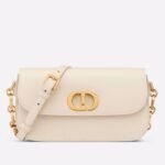 Dior 30 Montaigne Avenue Bag Replica in White Box Calfskin