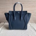 Celine Micro Luggage Tote Bag Imitation in Navy Blue - Image 7