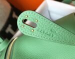 Knockoff Hermes Lindy Mini handbag in vert criquet color - Image 7