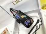 Dior Lady Dior Mini Bag Replica in Black Calfskin with Pixel Zodiac Print - Image 2