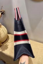 Dior Large Book Tote Bag Replica in DiorAlps Blue Three-Tone Embroidery - Image 7