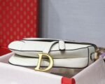 Dior Saddle Bag Replica in White Grained Calfskin - Image 8