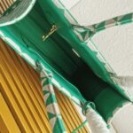 Prada Symbole Large Bag Fake in Green/White Jacquard Fabric - Image 5
